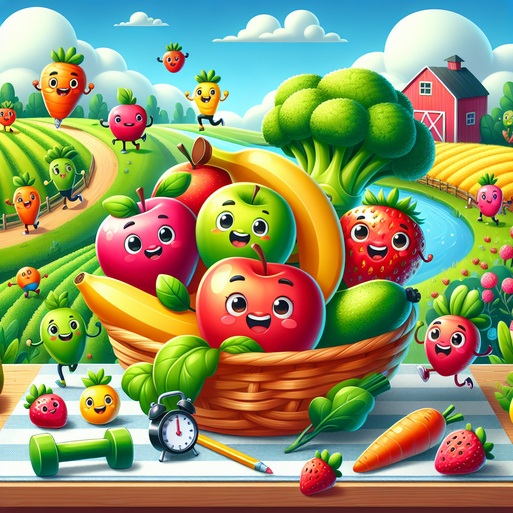 Ide Kreatif untuk Mendesain Poster Makanan Sehat Kartun